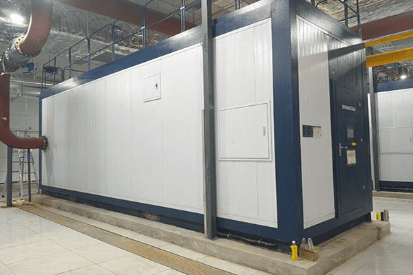 北京大興青云尚苑使用方快鍋爐4臺10500kw低氮燃?xì)庹婵諢崴仩t案例